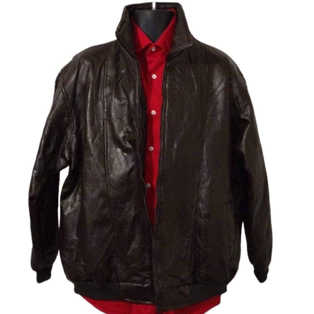 DUKE HABAND ⭐️ Dark Brown Leather Jacket